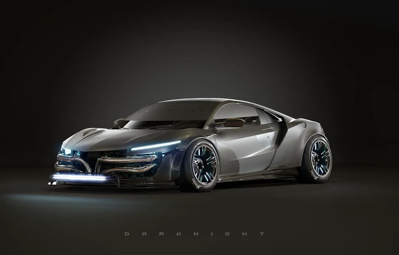 Photo wallpaper machine, auto, rendering, transport, black, fantasy, car, Batman