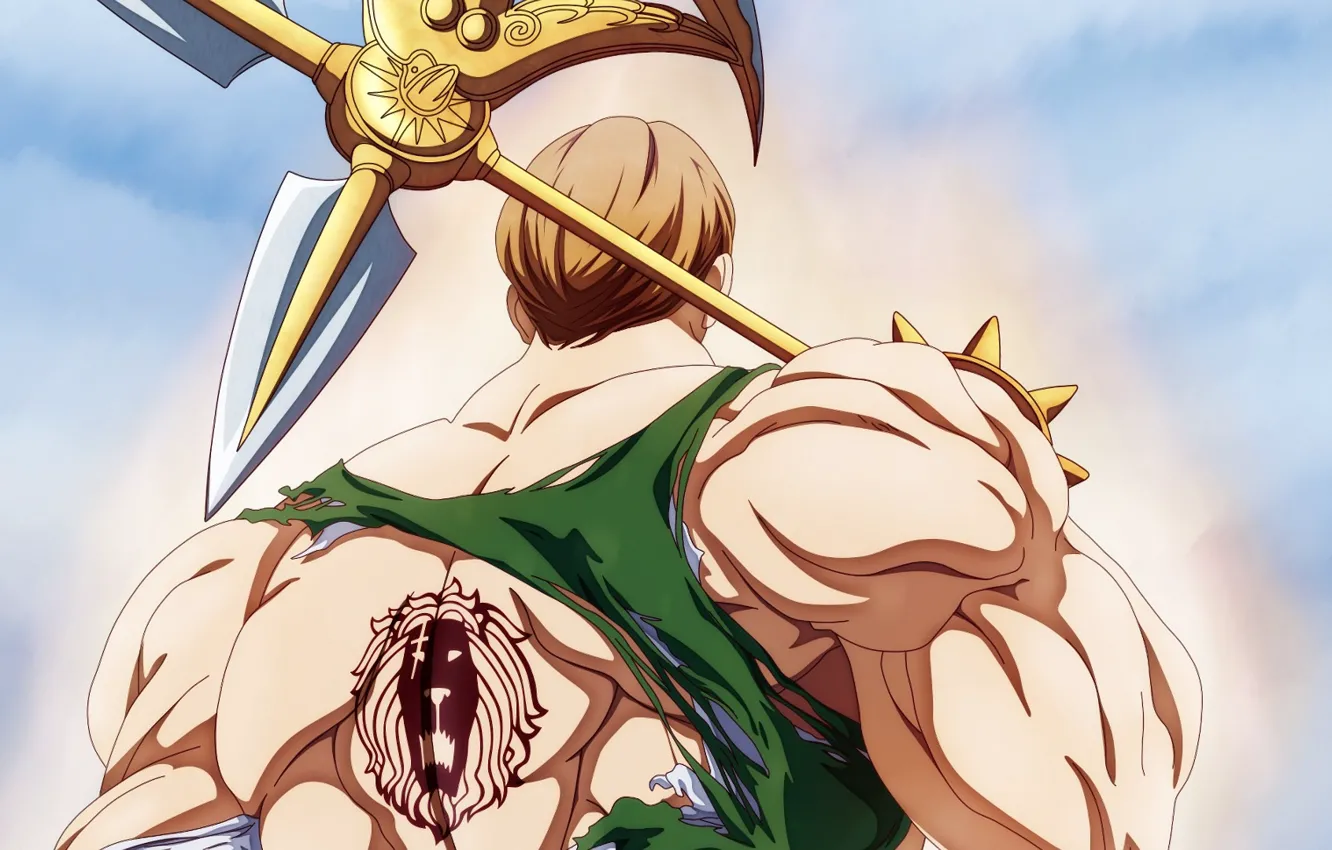 Photo wallpaper back, Leo, tattoo, Nanatsu no Taizai, The seven deadly sins