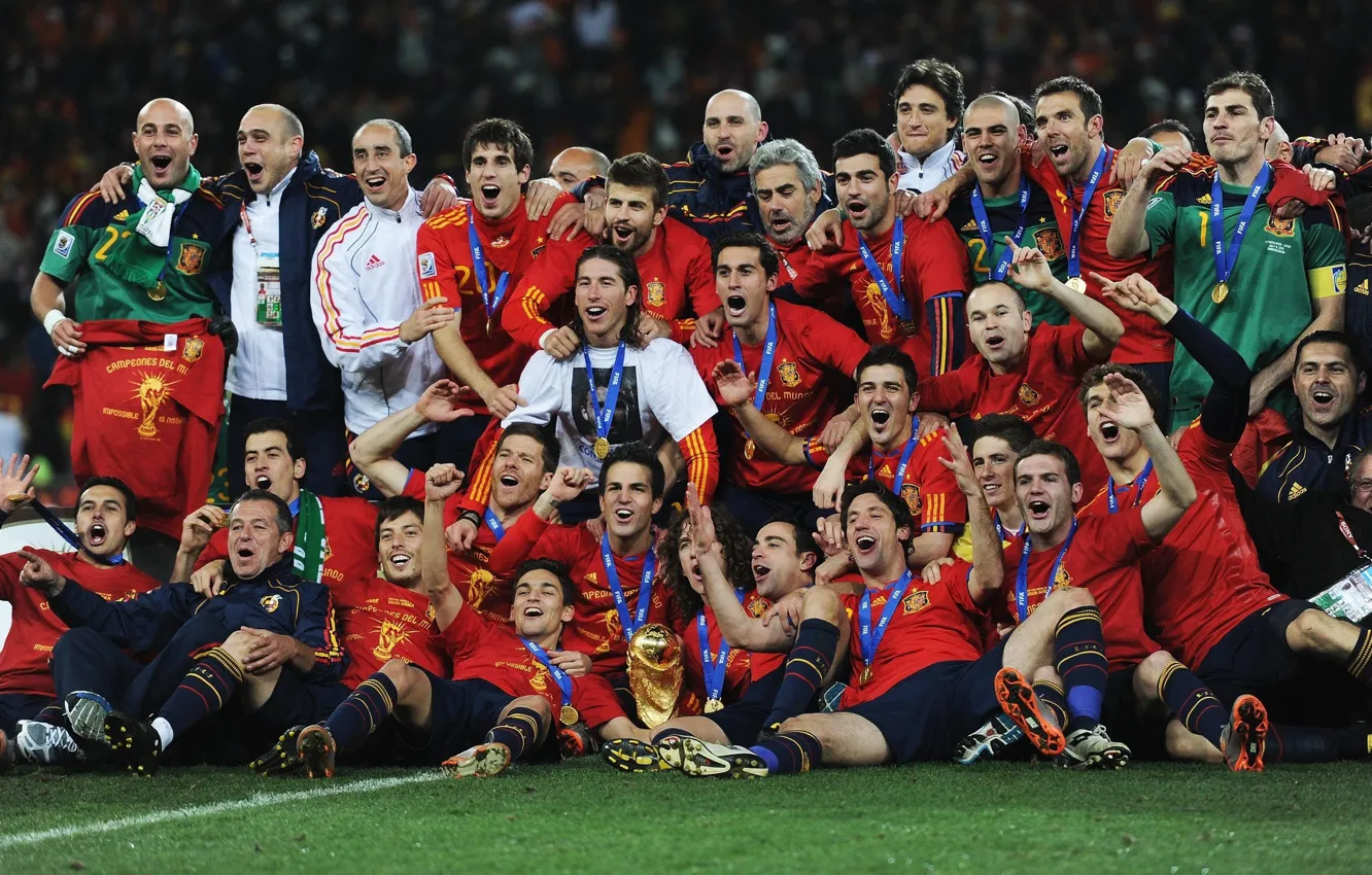 Photo wallpaper spain, torres, world cup 2010