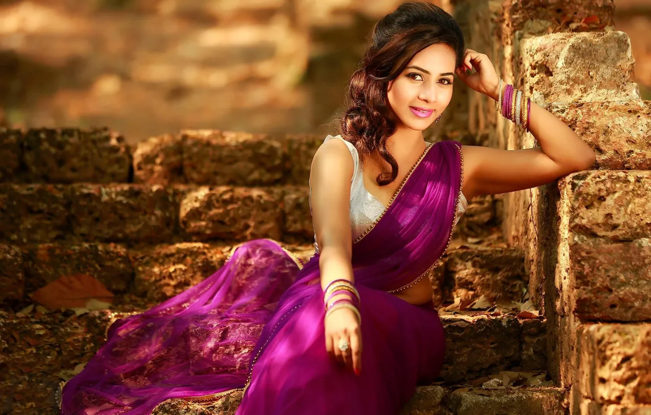 Photo wallpaper girl, eyes, smile, beautiful, figure, model, pretty, beauty