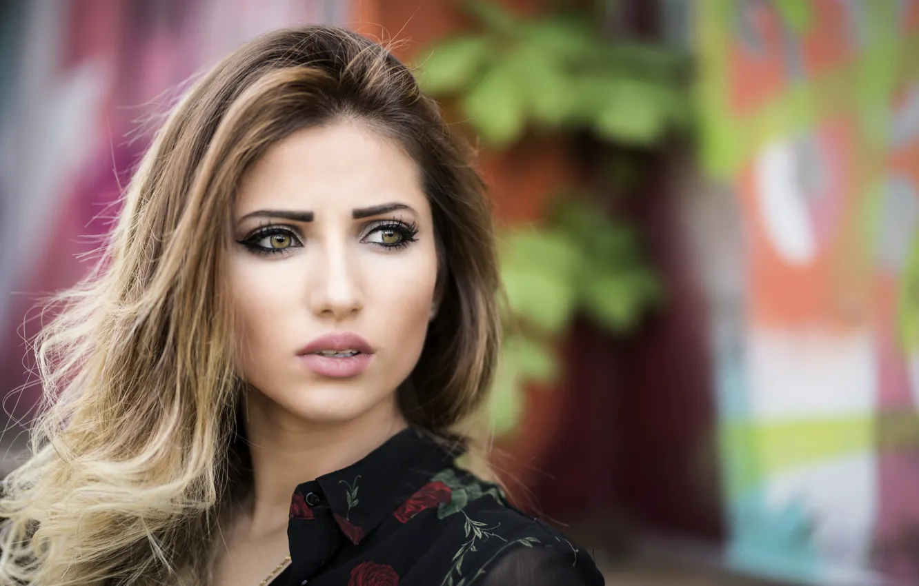 Photo wallpaper face, background, hair, beauty, Taty