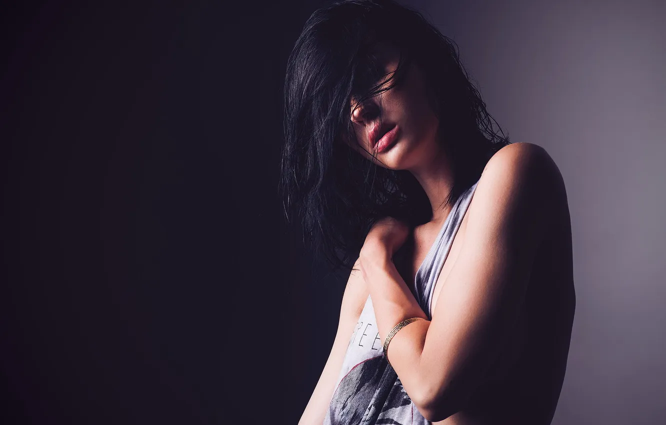 Photo wallpaper girl, pose, background