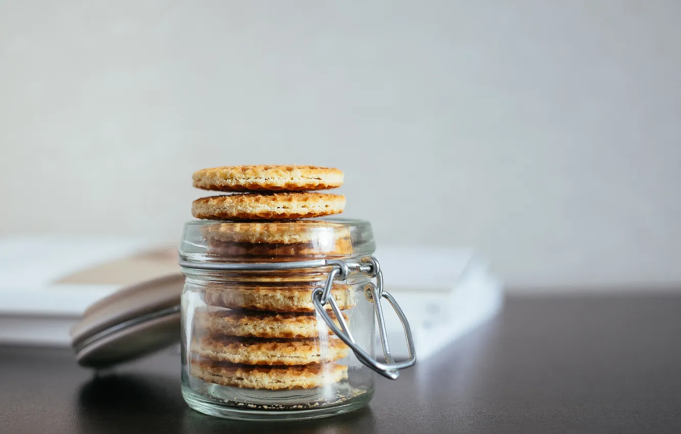 Photo wallpaper cookies, Bank, glass