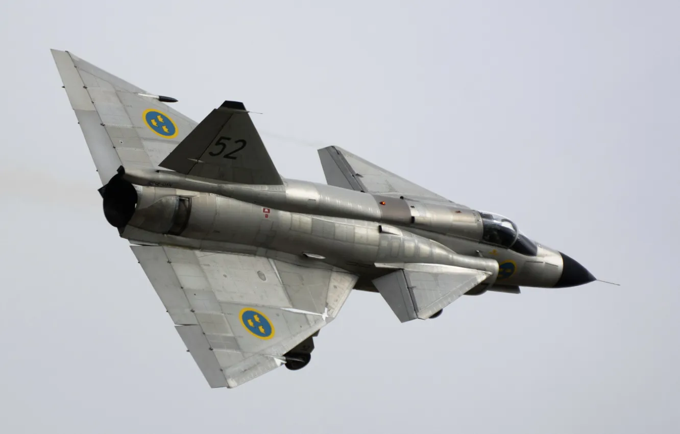Photo wallpaper weapons, The Swedish Air Force, Saab AJS 37 Ti