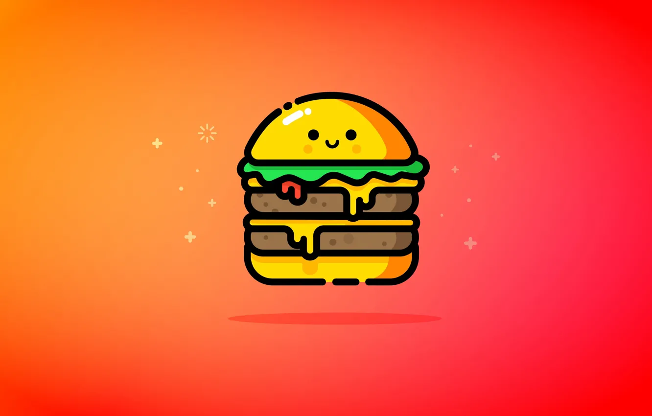 Photo wallpaper food, sandwich, double cheeseburger