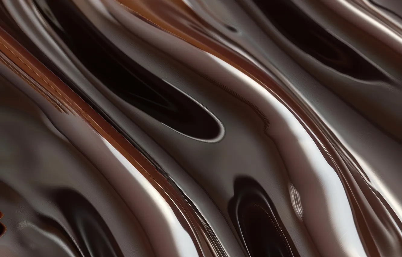 Photo wallpaper line, abstraction, chocolate, abstract background, AI art, neural network