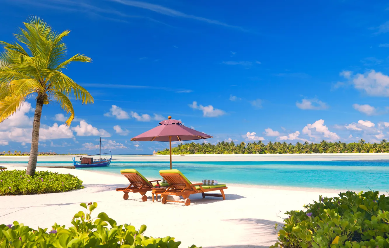 Photo wallpaper wallpaper, beach, sea, nature