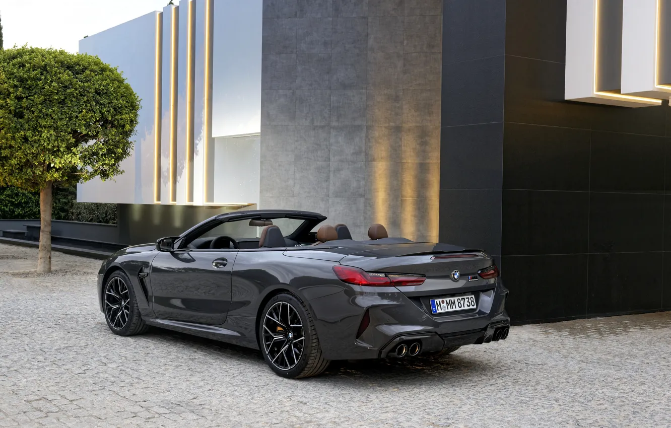 Photo wallpaper wall, the building, BMW, convertible, 2019, BMW M8, M8, F91