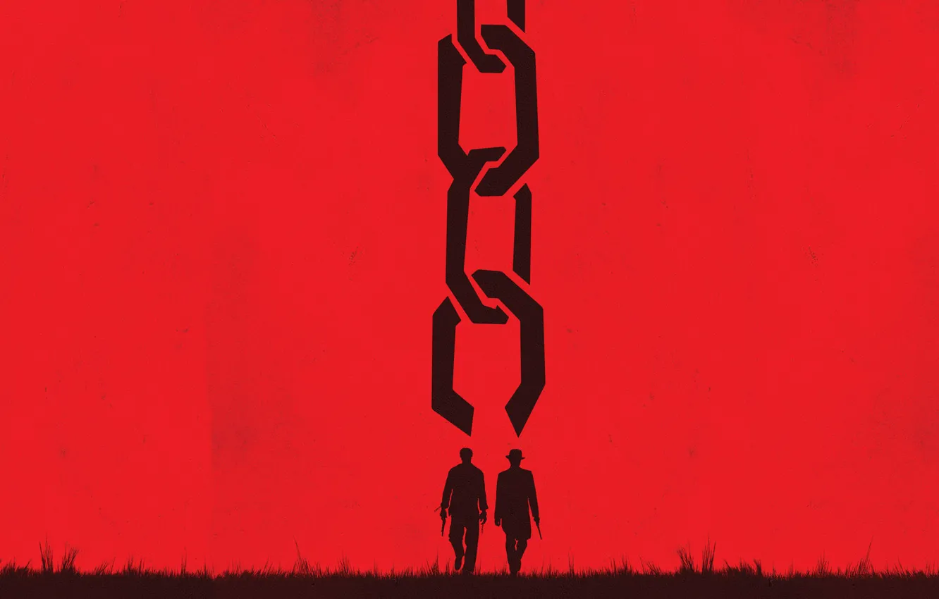 Photo wallpaper red, the film, minimalism, red, western, Django Unchained, Django unchained, minmalizm