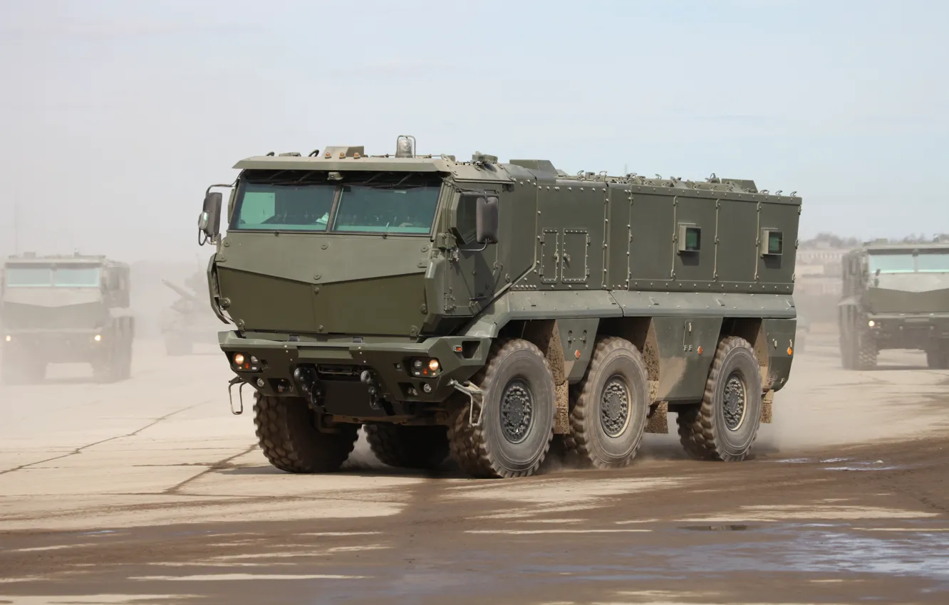 Photo wallpaper parade, May 9, victory, KAMAZ, Typhoon, rehearsal