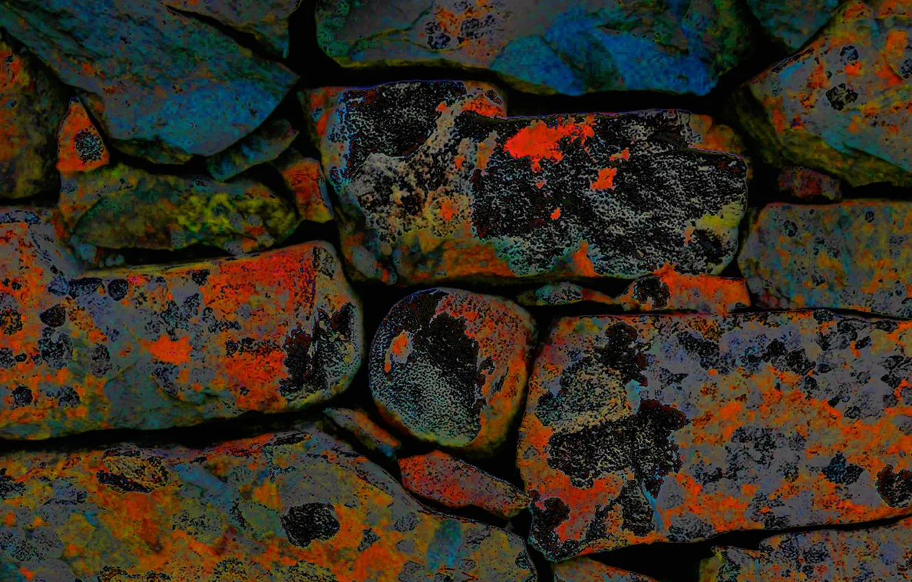 Photo wallpaper stones, wall, color, masonry