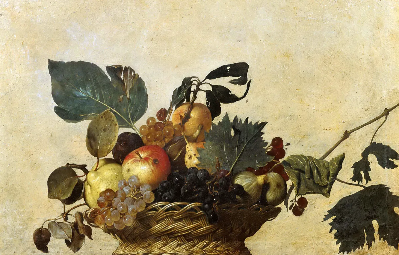 Photo wallpaper picture, still life, Caravaggio, A Fruit basket
