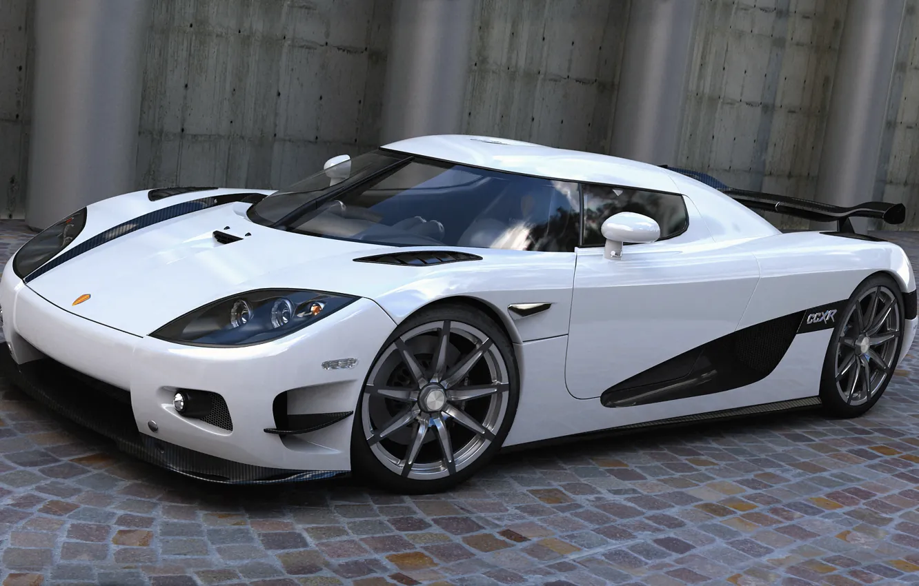 Photo wallpaper machine, Koenigsegg, art, dangeruss
