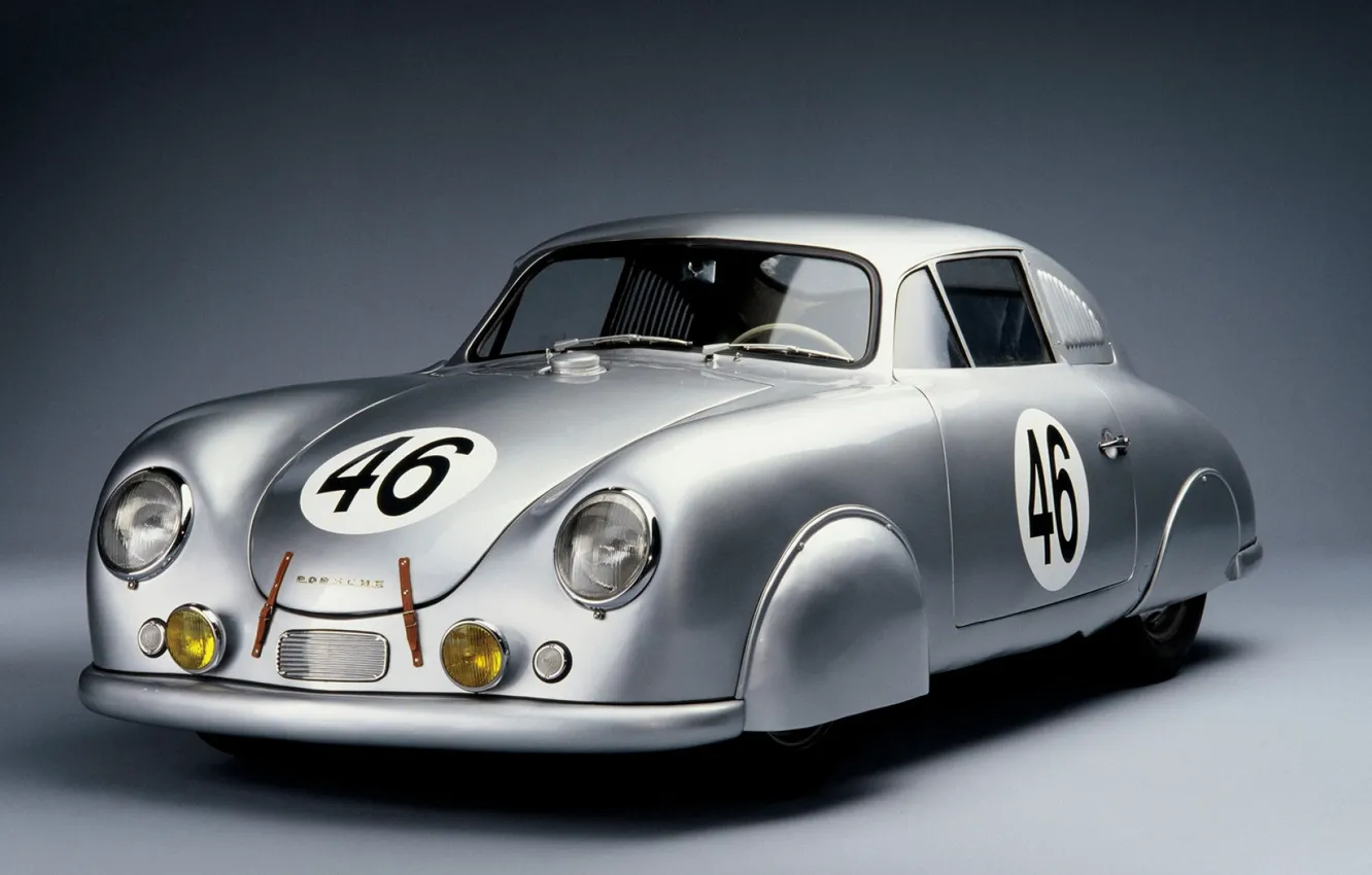 Photo wallpaper Race, Retro, Porsche 356, Cooupe