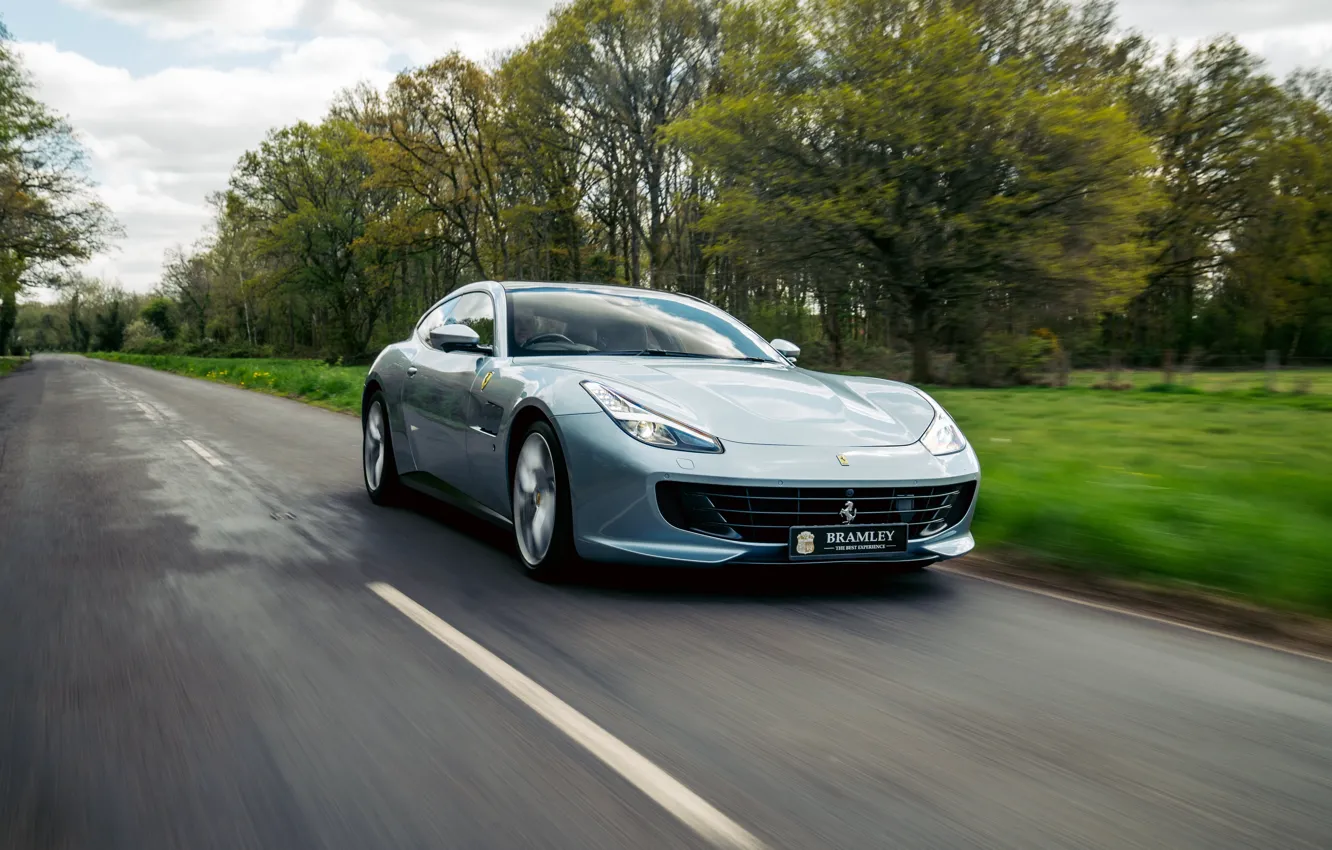 Photo wallpaper Ferrari, road, drive, GTC4Lusso, Ferrari GTC4Lusso