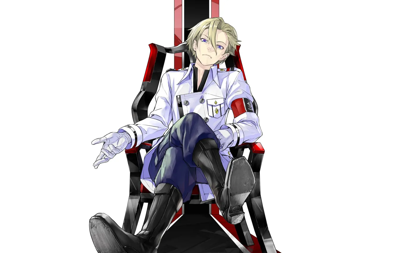 Photo wallpaper art, guy, blonde, guilty crown, The crown of sin