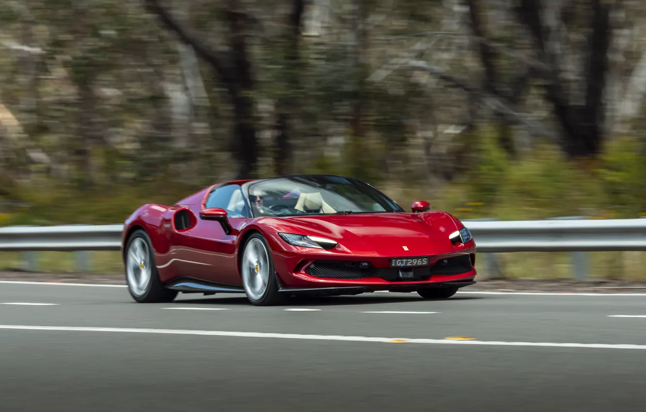 Photo wallpaper Ferrari, 296, Ferrari 296 GTS