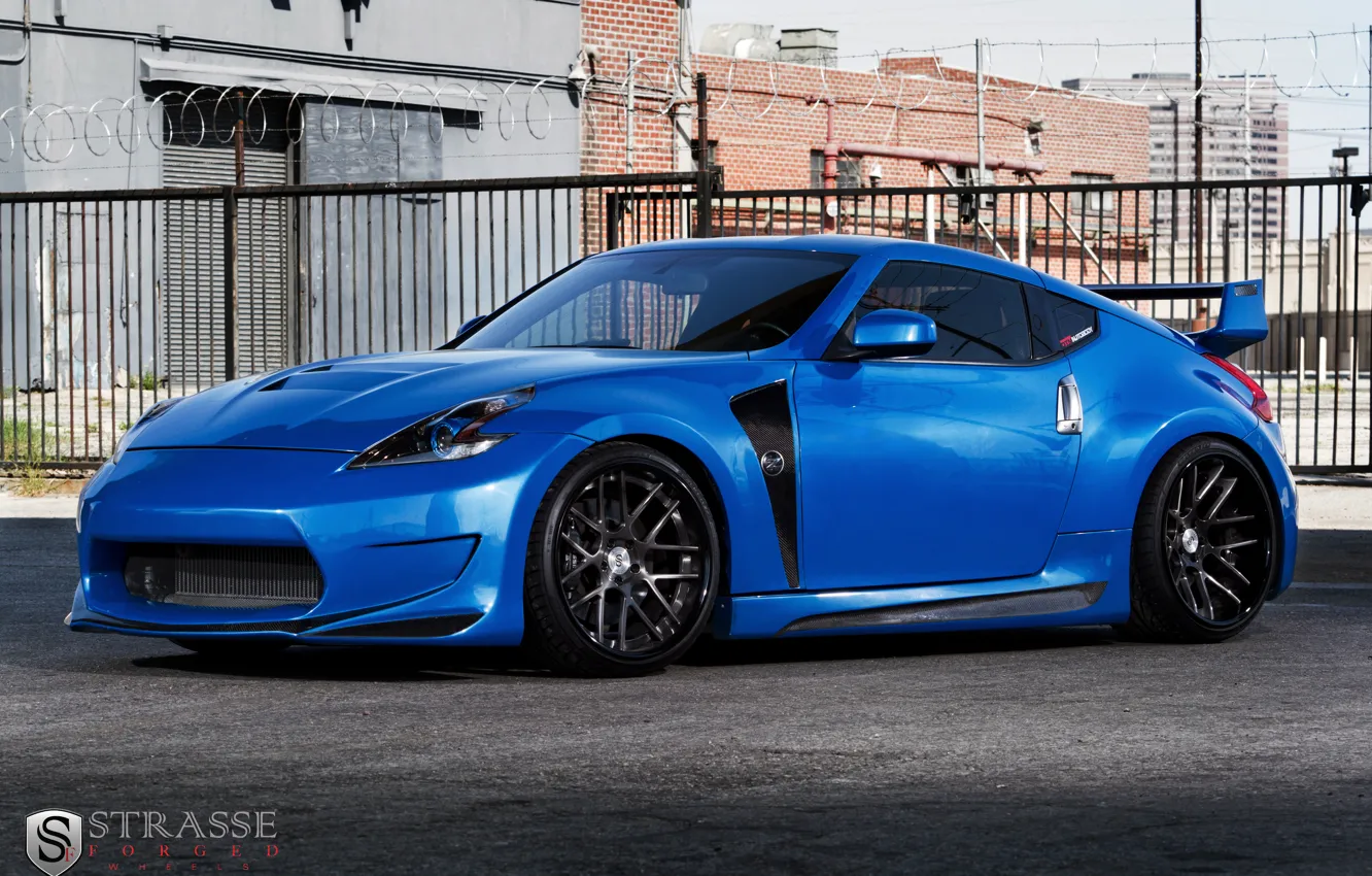 Photo wallpaper nissan, 370z, forged, strasse