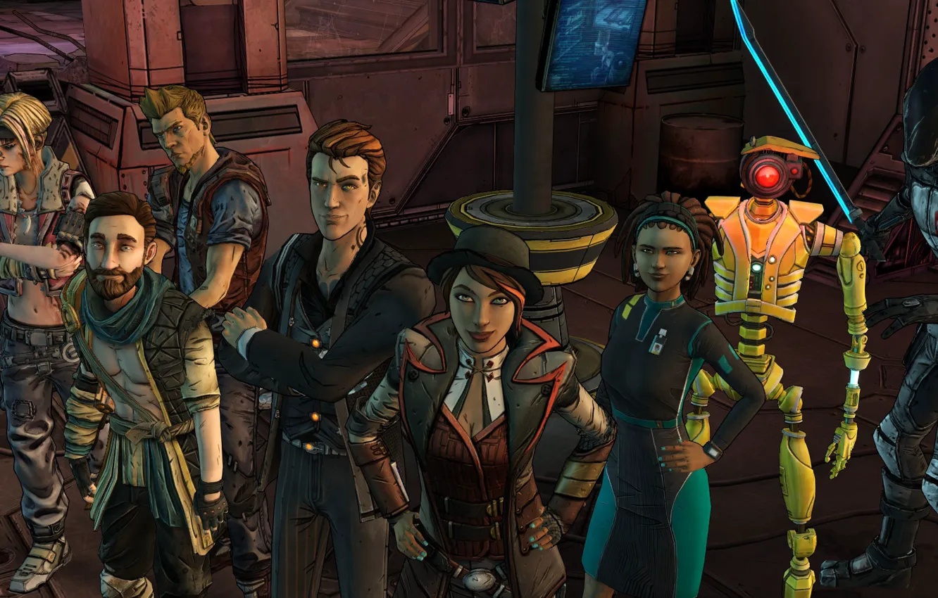 Photo wallpaper Telltale Games, Fiona, Rhys, Tales From The Borderlands
