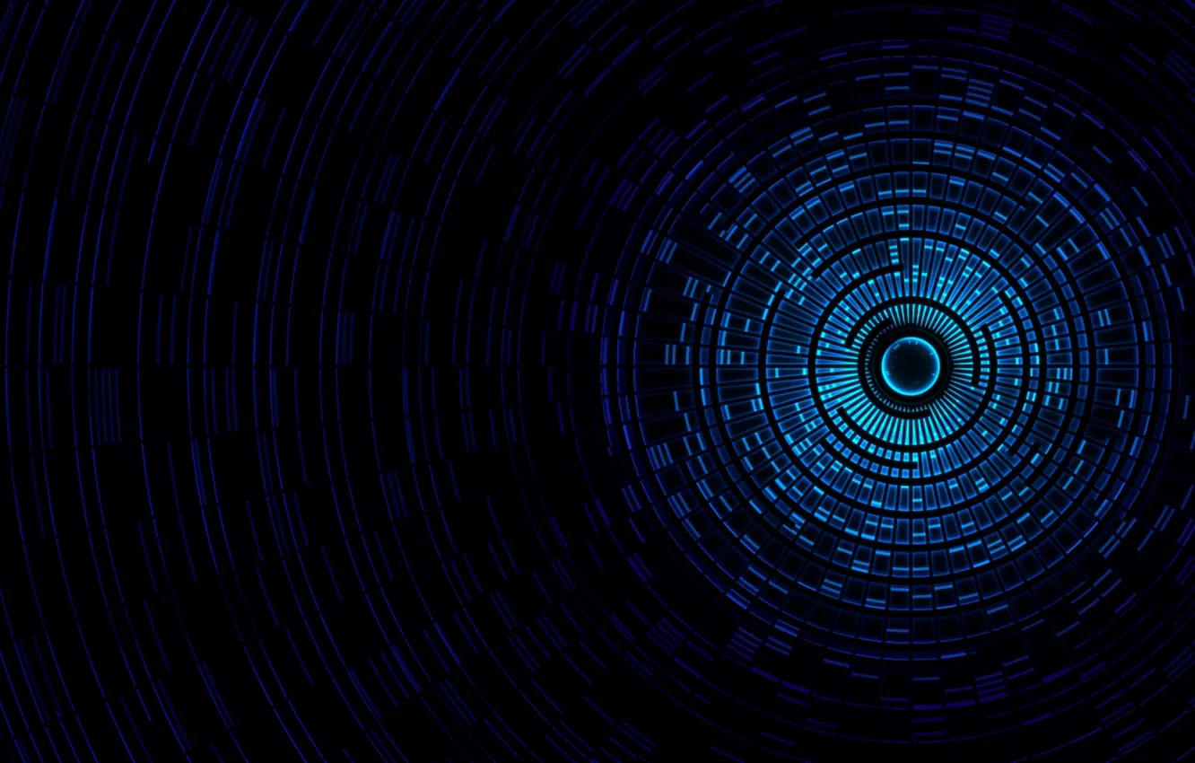 Photo wallpaper blue, abstraction, techno