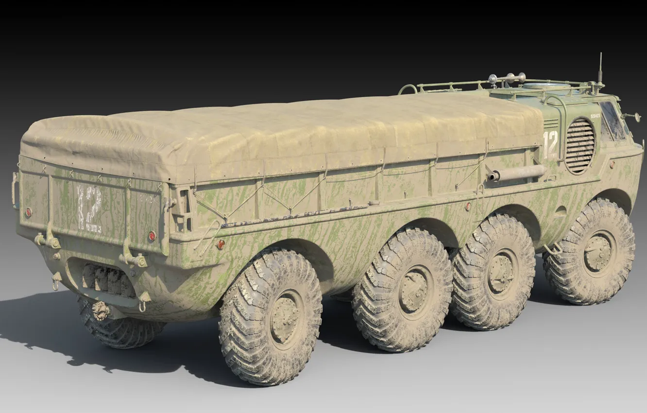 Photo wallpaper USSR, amphibian, Oleg Afanasyev, Experimental automobile, ZiL-135B