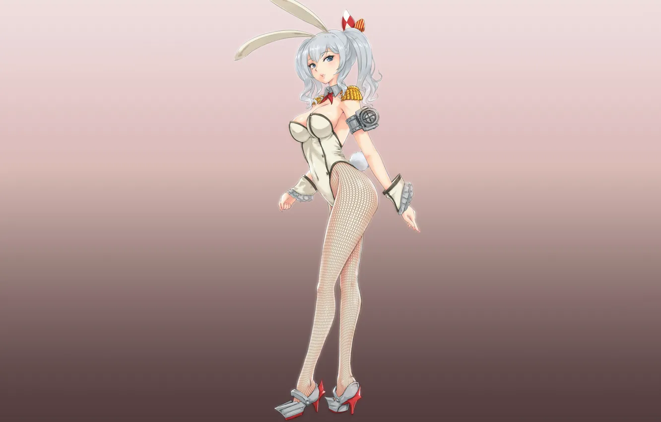 Photo wallpaper girl, sexy, cleavage, boobs, anime, beautiful, short hair, pretty