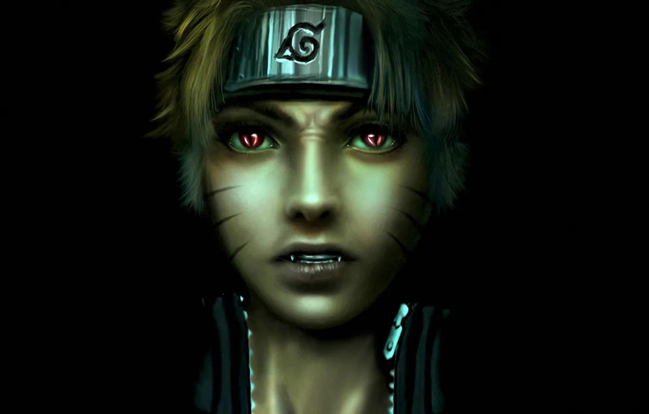 Photo wallpaper face, art, guy, bandana, Uzumaki Naruto