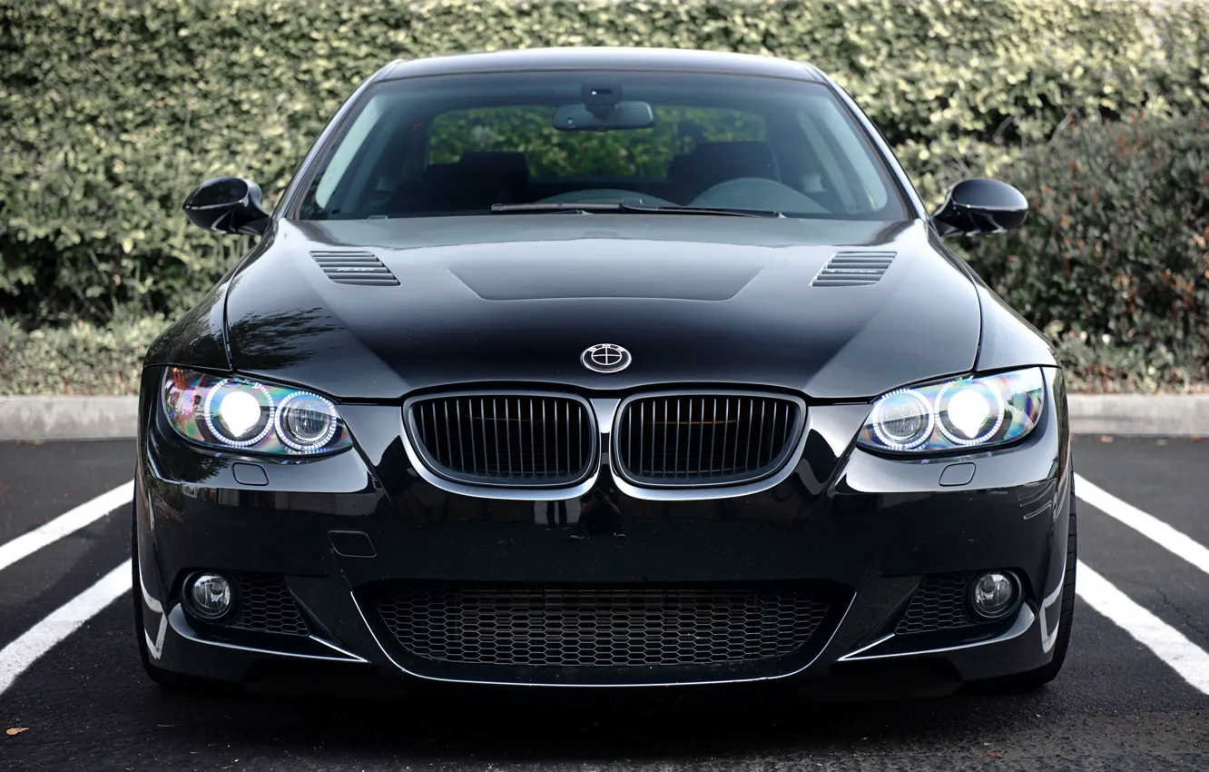 Photo wallpaper black, BMW, The 3 series