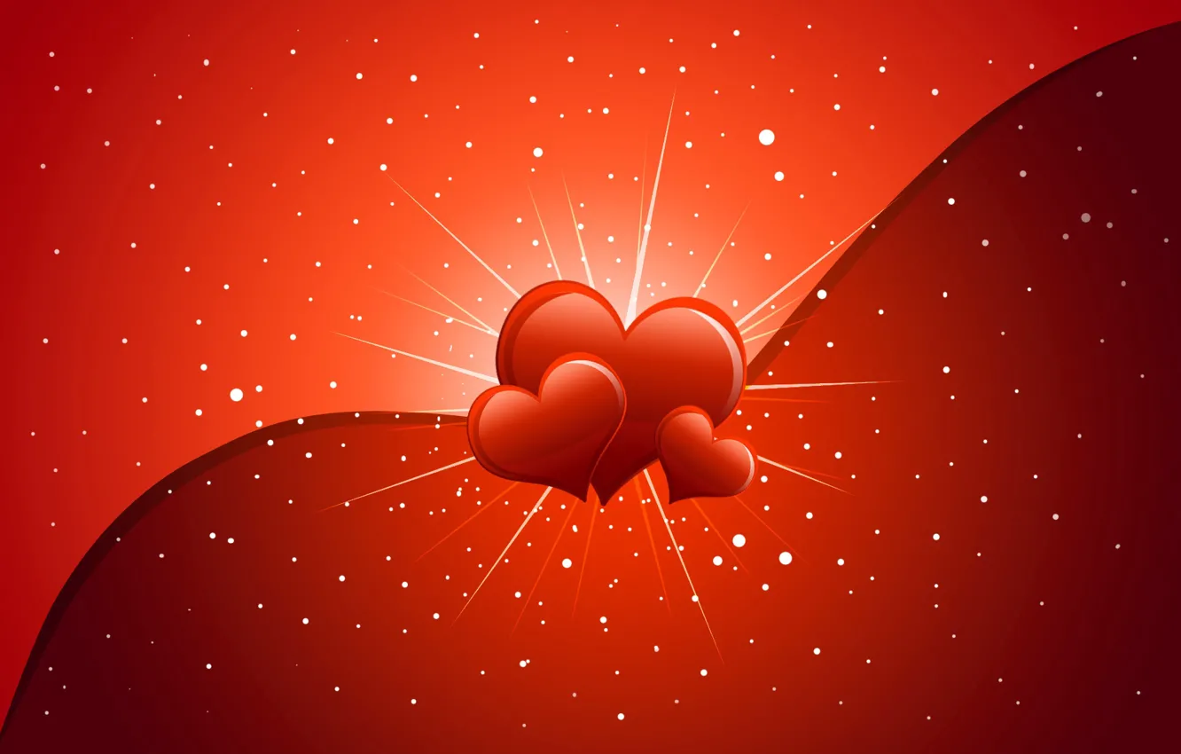 Photo wallpaper heart, postcard, Valentine's Day