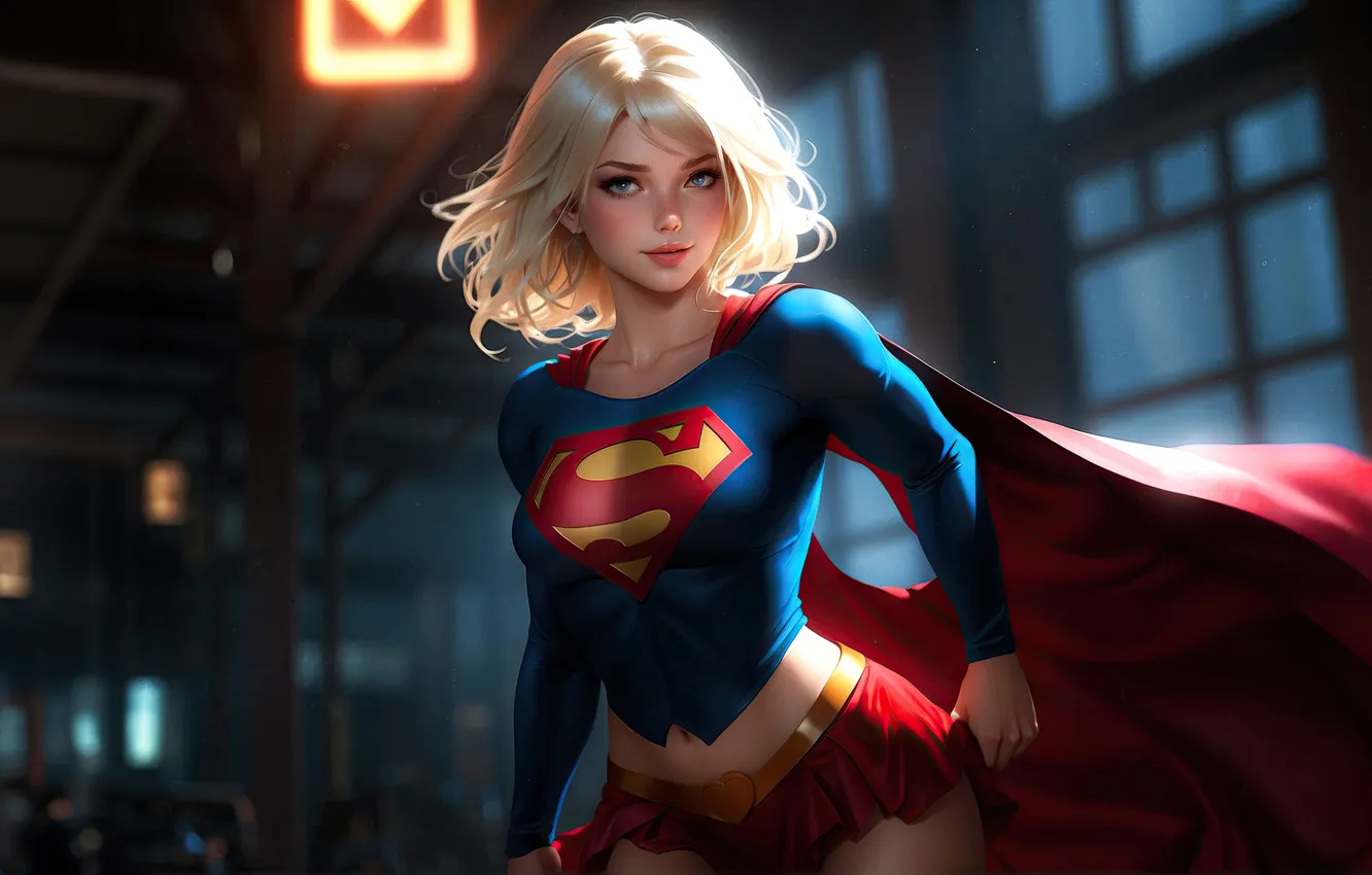 Photo wallpaper art, Supergirl, Titan