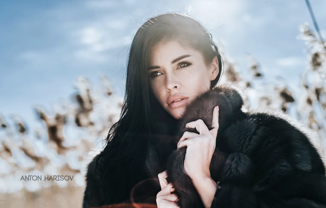 Photo wallpaper look, girl, Anton Kharisov, Pauline Polinina