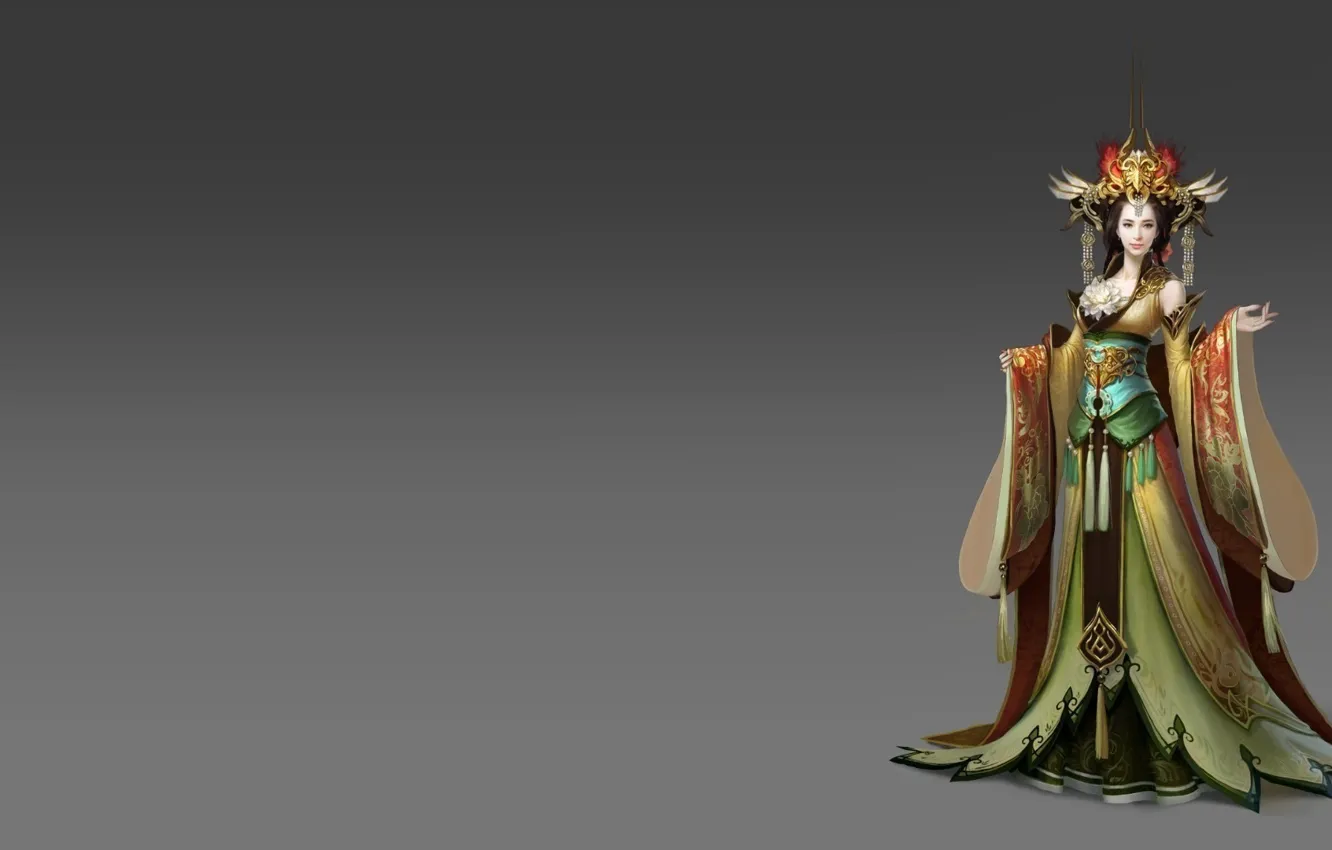 Photo wallpaper girl, the game, art, costume