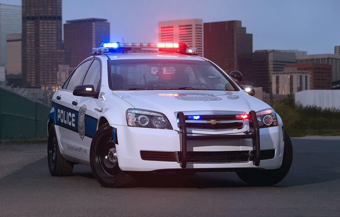 Photo wallpaper auto, the city, police, Chevrolet, Police, Patrol, Caprise