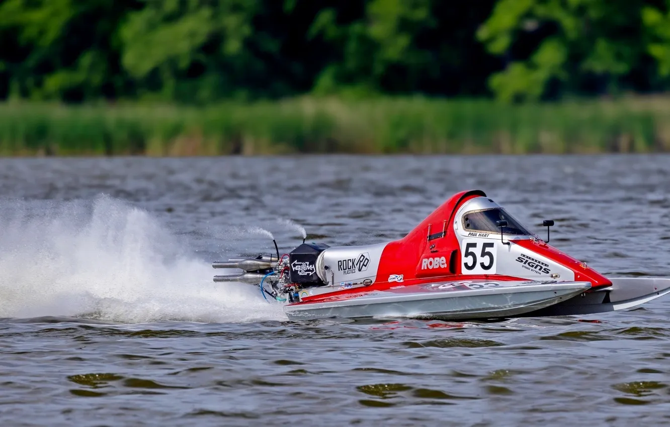 Photo wallpaper race, boat, speed