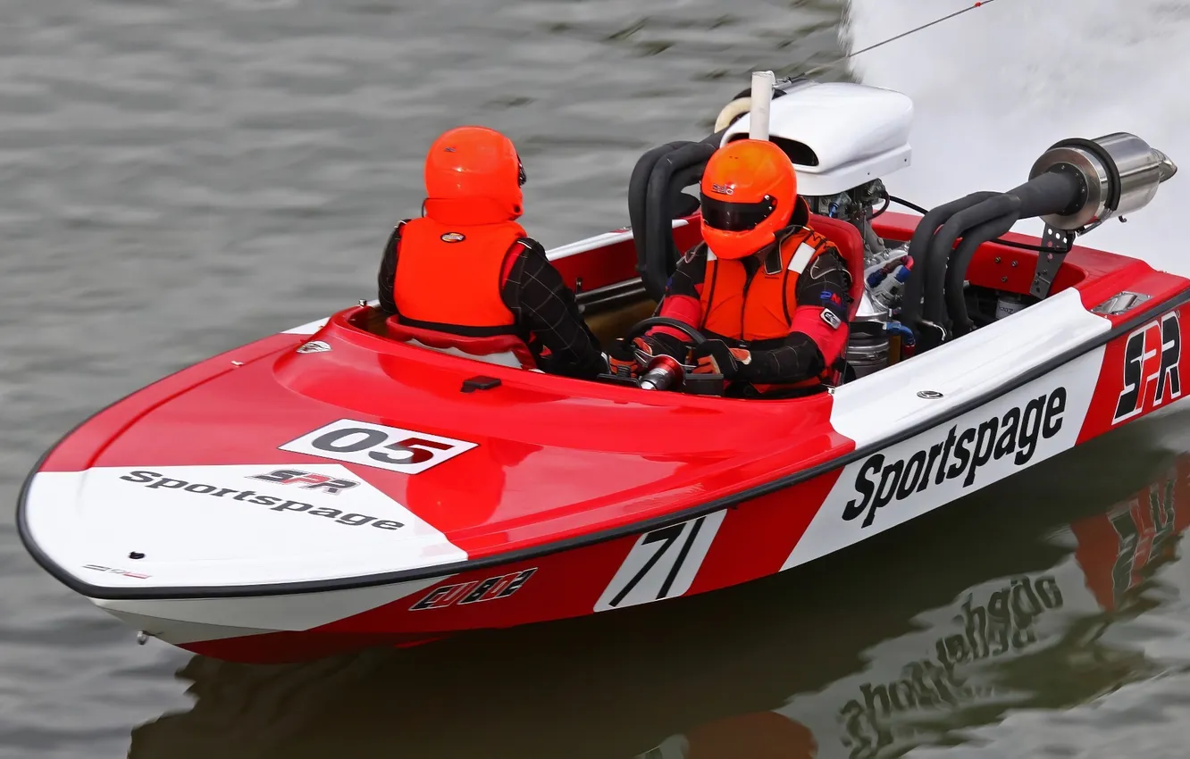 Photo wallpaper race, boat, speed