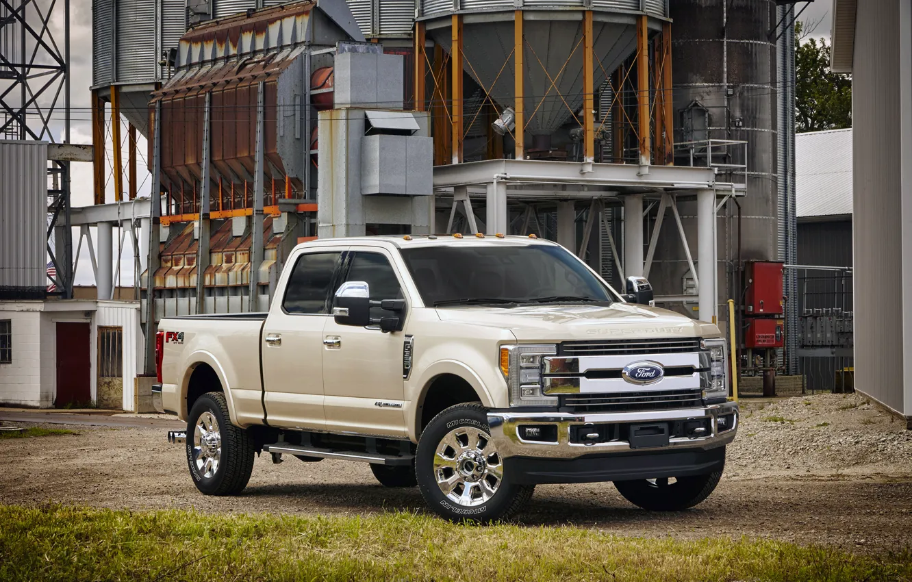 Photo wallpaper Ford, Ford, pickup, Super Duty, F-350, Crew Cab, 2016