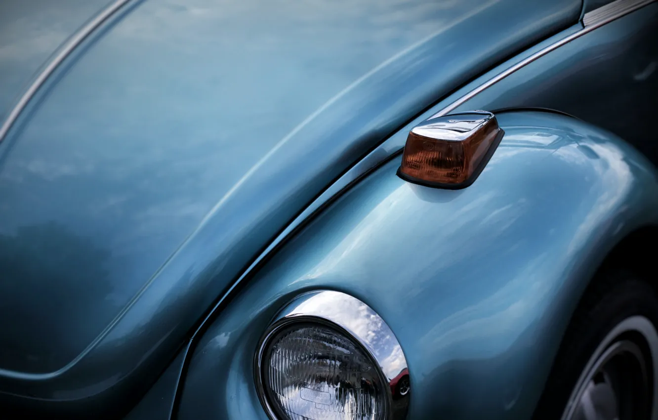Photo wallpaper machine, background, beetle blue