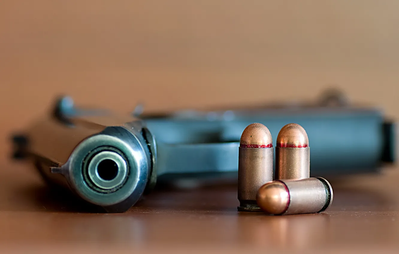 Photo wallpaper gun, weapons, cartridges