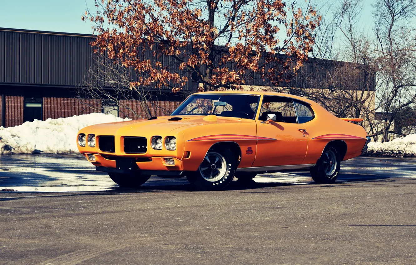 Photo wallpaper Muscle, Car, Coupe, Pontiac, GTO