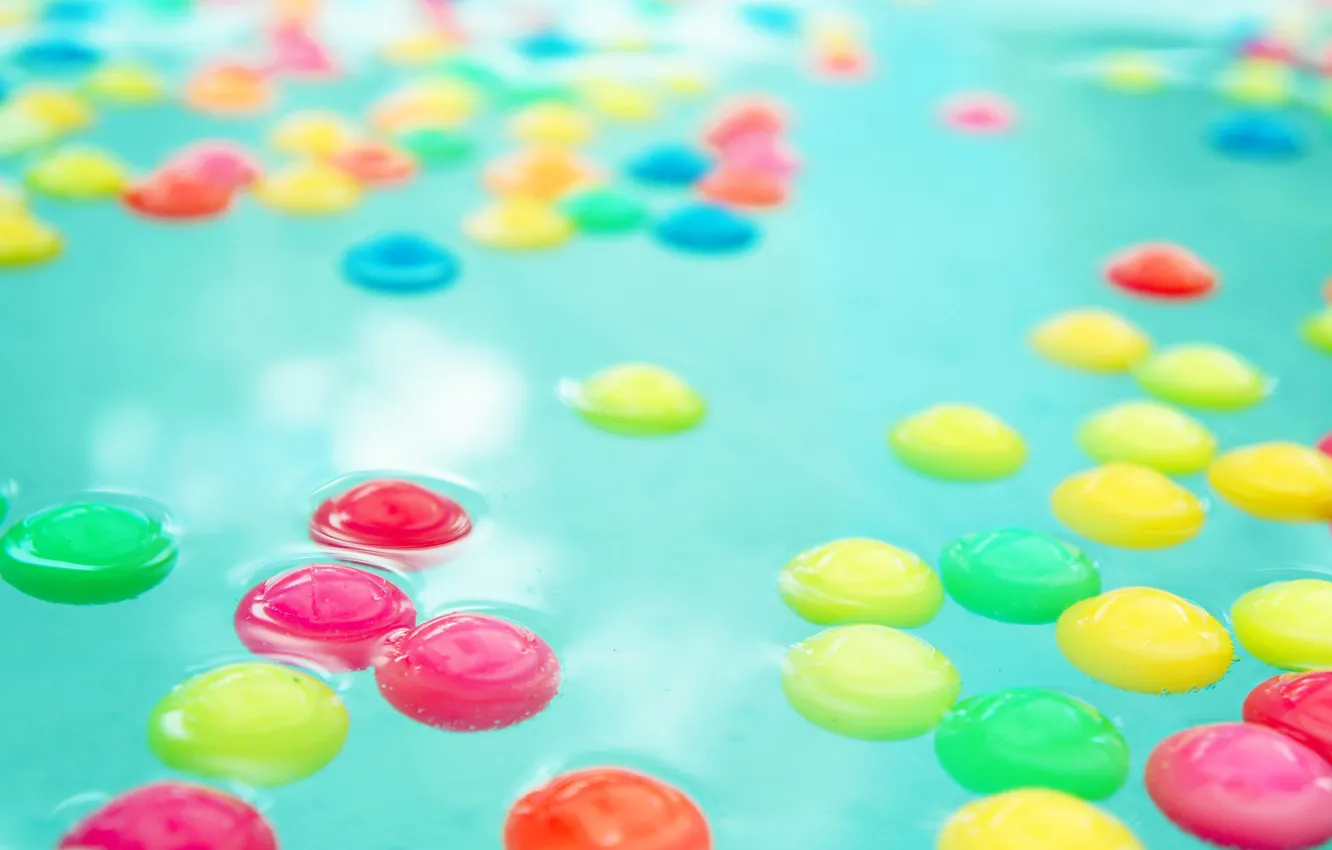 Photo wallpaper water, balls, texture, pool