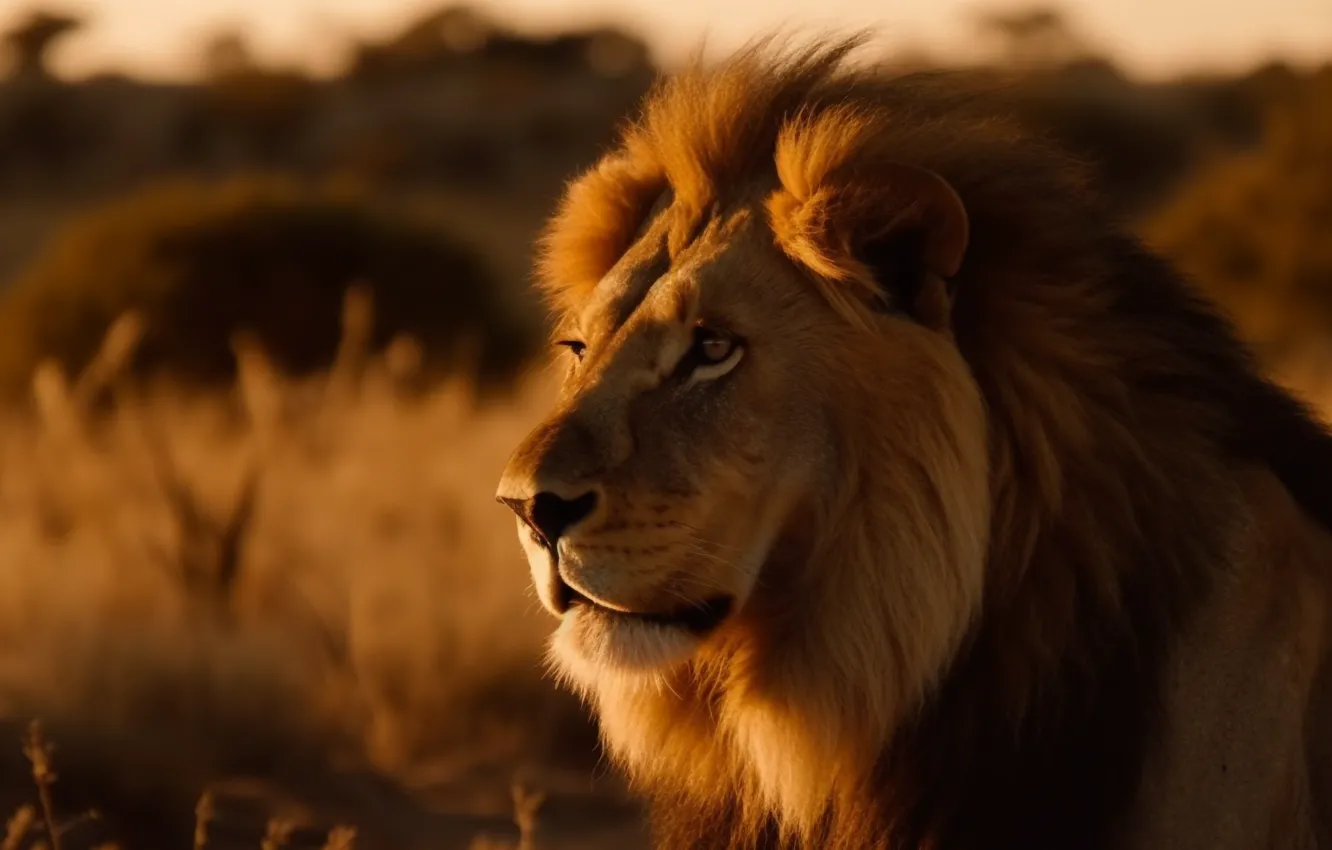 Photo wallpaper look, face, predator, Leo, big cat, digital art, AI art, The Art of Artificial Intelligence