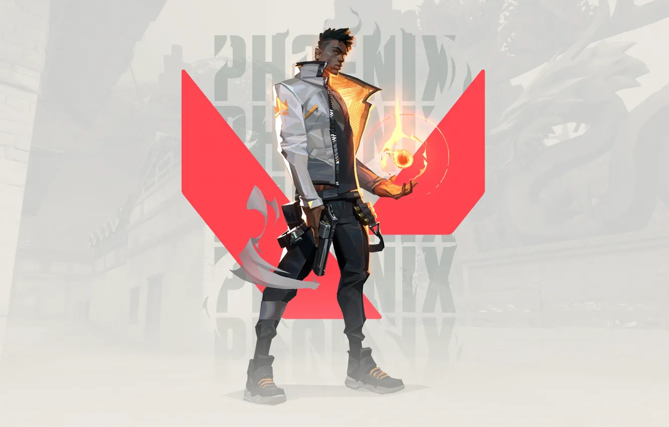 Photo wallpaper Phoenix, computer game, Valorant
