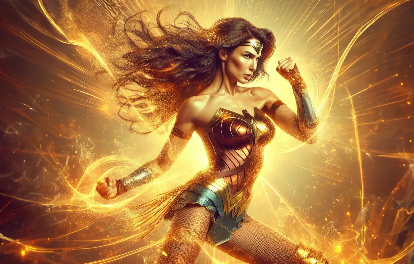 Photo wallpaper Wonder Woman, glory, Triumph
