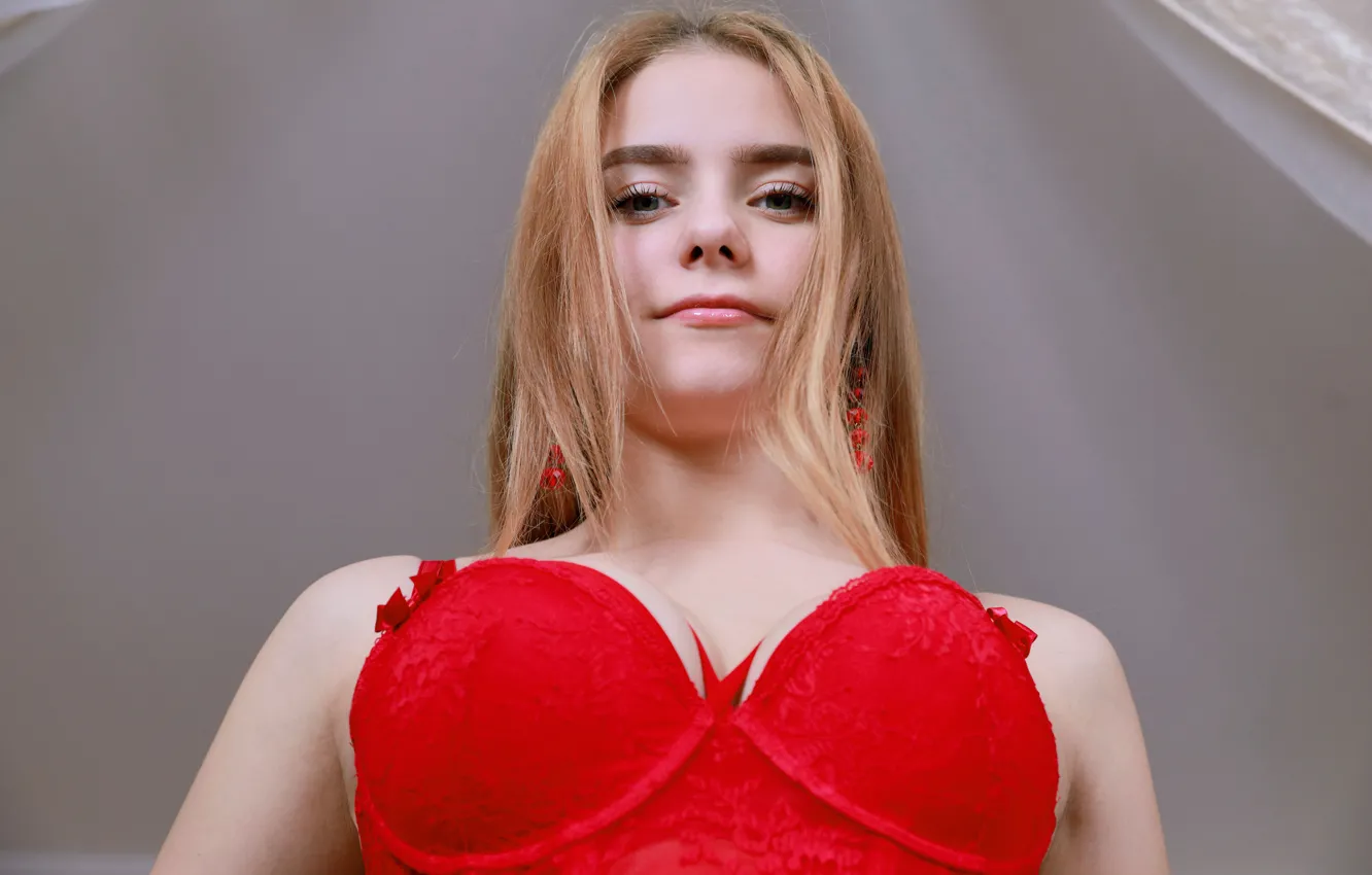 Photo wallpaper cleavage, hot girl, model, awesome, erotic, breasts, sexy woman, posing