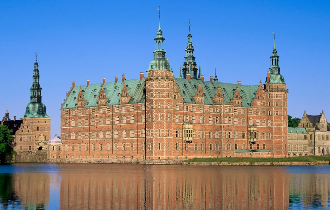 Photo wallpaper architecture, palace, Denmark, Frederiksborg Castle