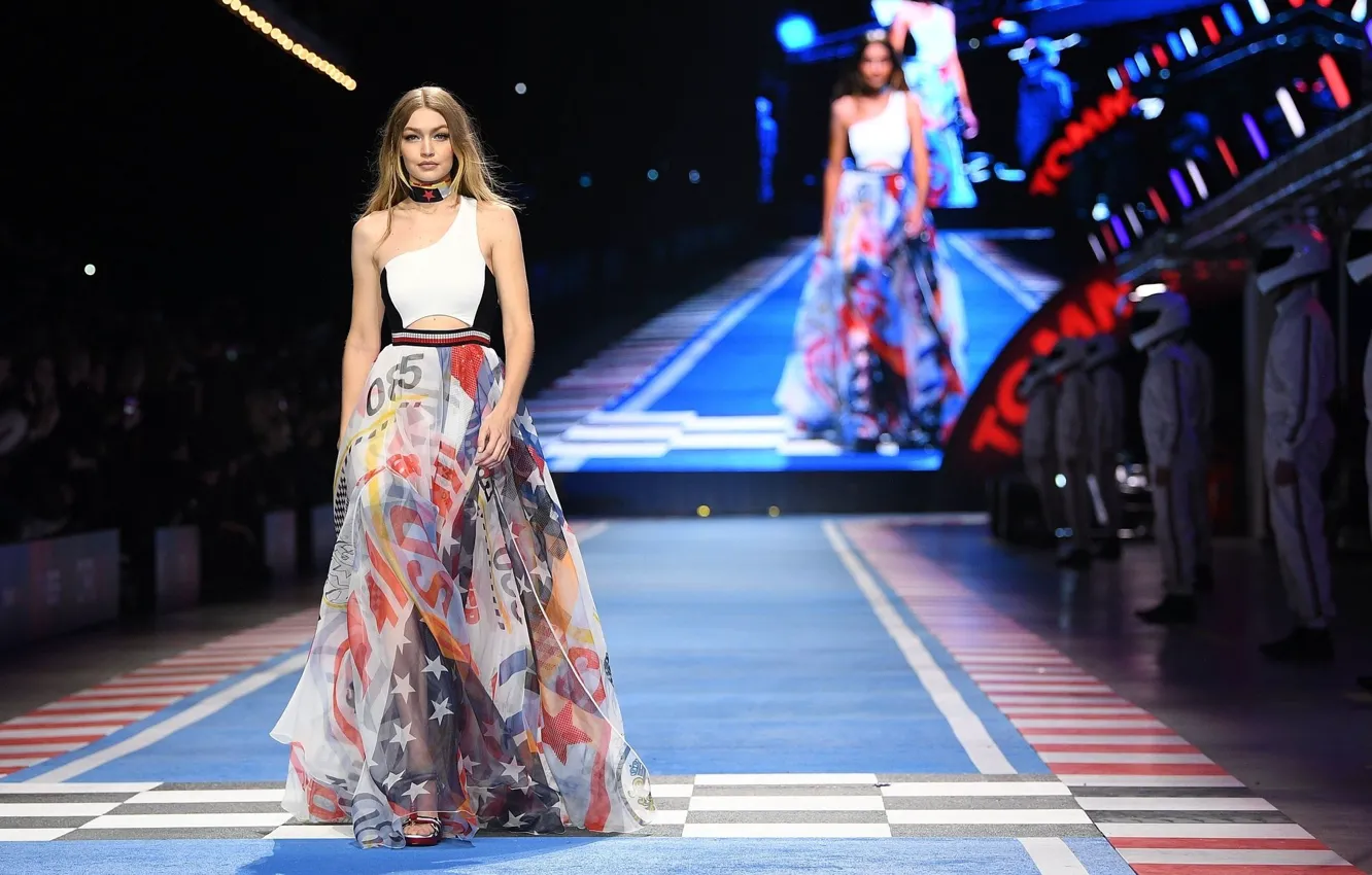 Photo wallpaper model, dress, the show, Gigi Hadid