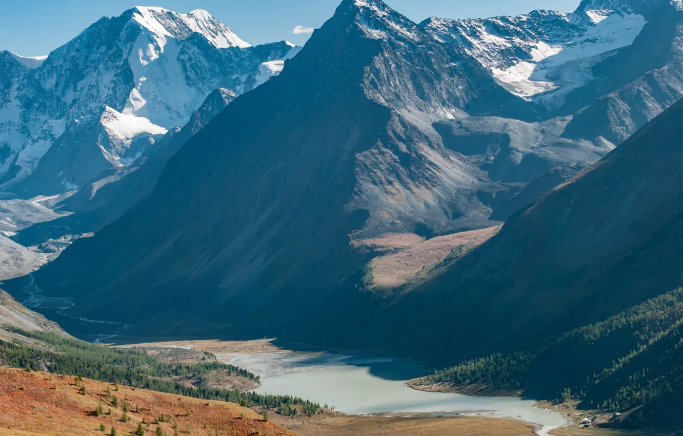 Photo wallpaper Akkem, The Altai Mountains, Belukha, mountains