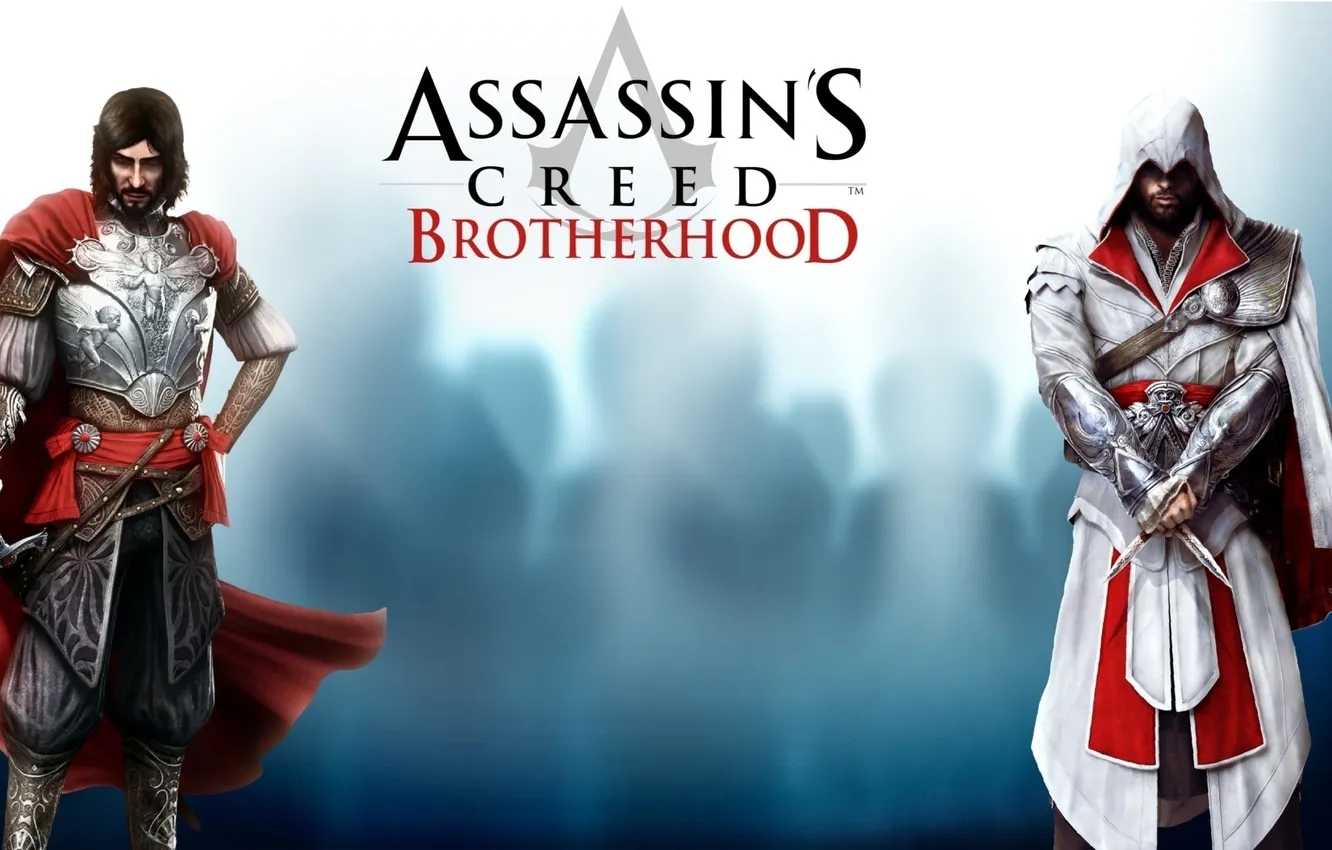 Photo wallpaper assassins creed, broterhood, two war