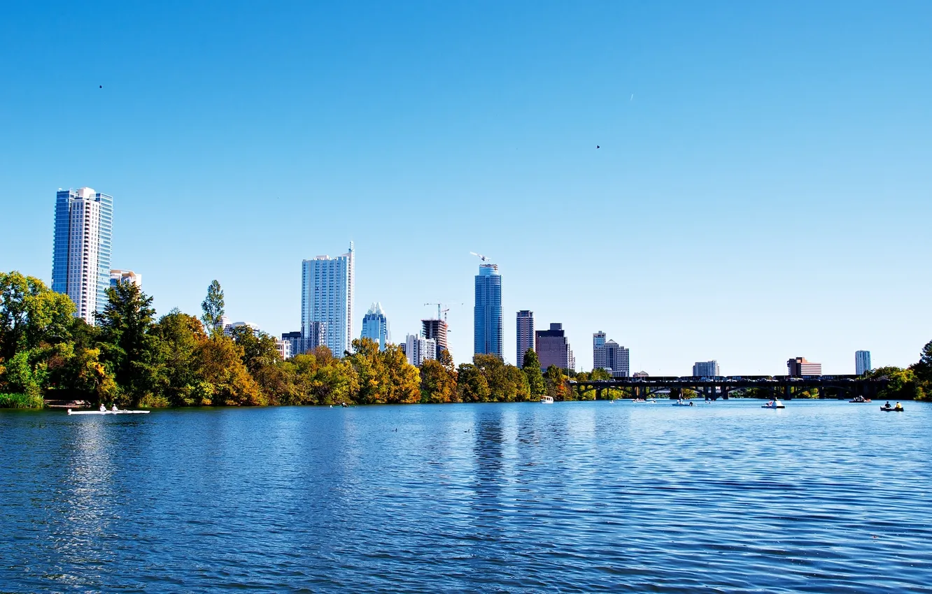 Photo wallpaper city, the city, USA, Austin, Texas