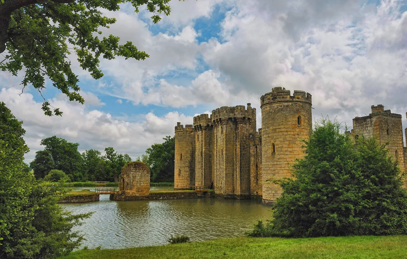 Photo wallpaper England, England, Bodiam Castle, Bodiam Castle